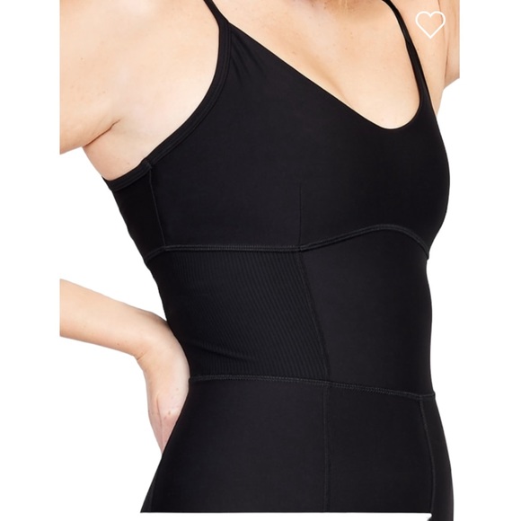 OLD NAVY Black Jack PowerSoft 7/8 Cami Bodysuit M Tall NWT - Picture 4 of 7